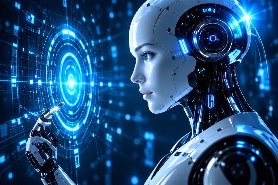 Representación de inteligencia artificial mediante un robot